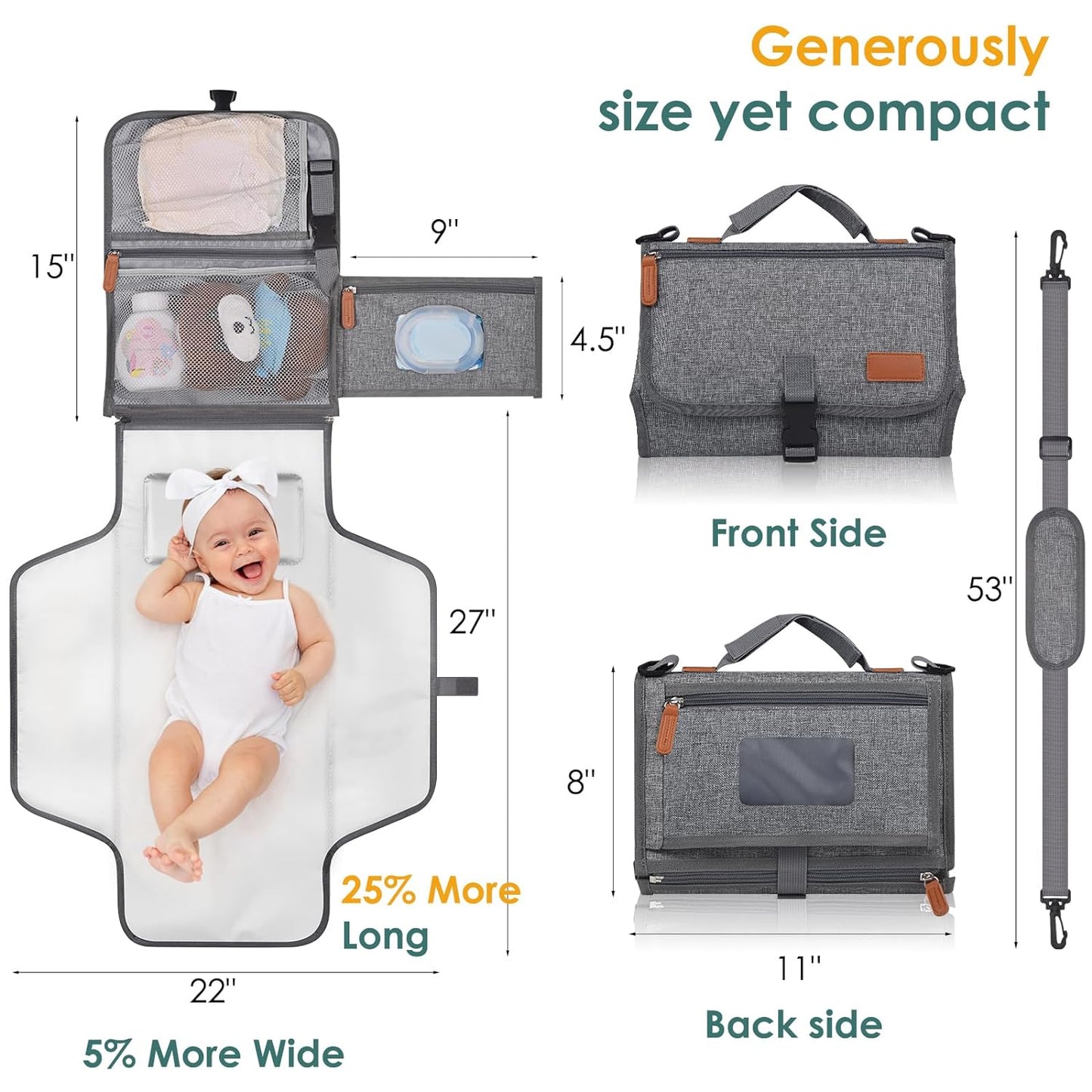 Portable Diaper Changing Pad for Newborns 👶