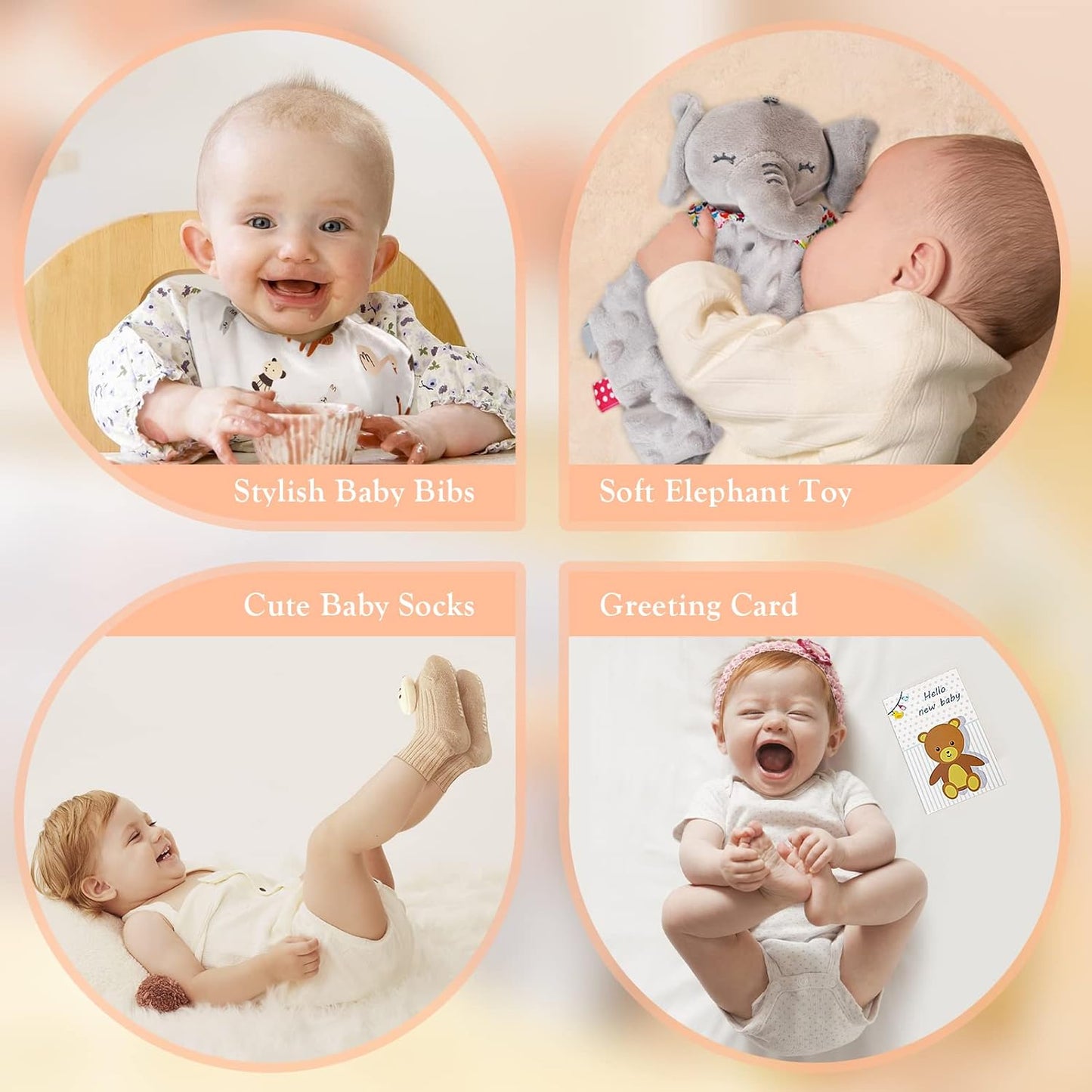 👶🎁 11PCS Newborn Gift Set: Baby Blanket, Rattle, Milestone Keepsake, Elephant Toy, Decision Coin & More! 🍼💖
